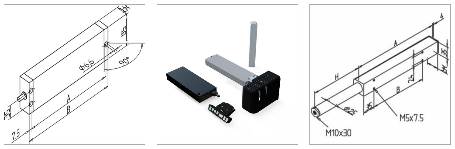 gr hydraulic LA 150W 1 elec. mesa