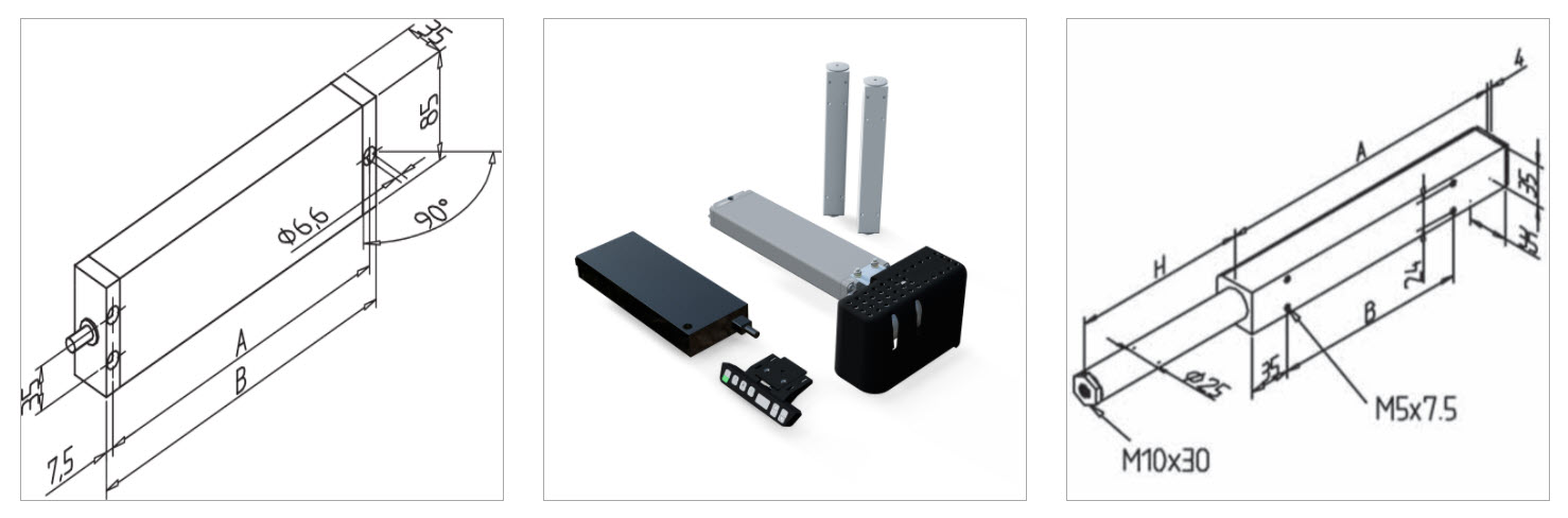 gr hydraulic LA 150W 2 elec. mesa