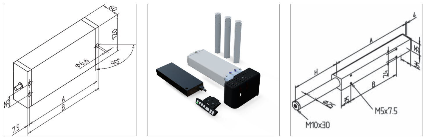 gr hydraulic LA 150W 3 elec. mesa