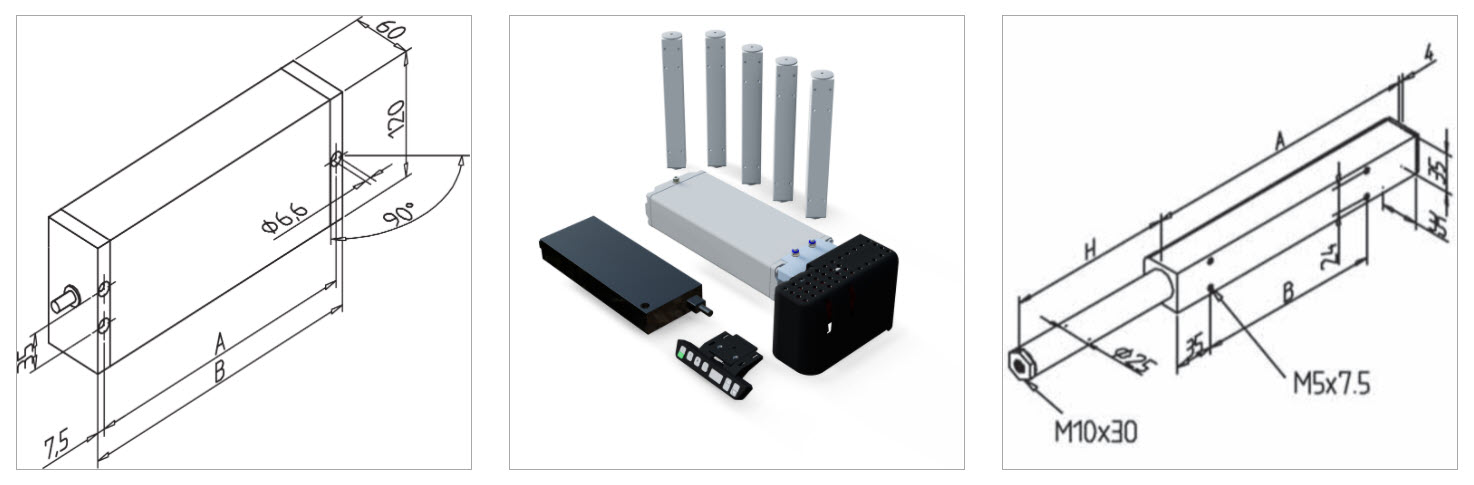 gr hydraulic LA 150W 5 elec. mesa