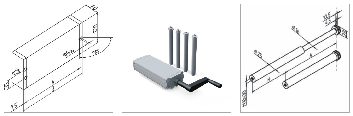 gr hydralic system LB 150W 4 man μεσα