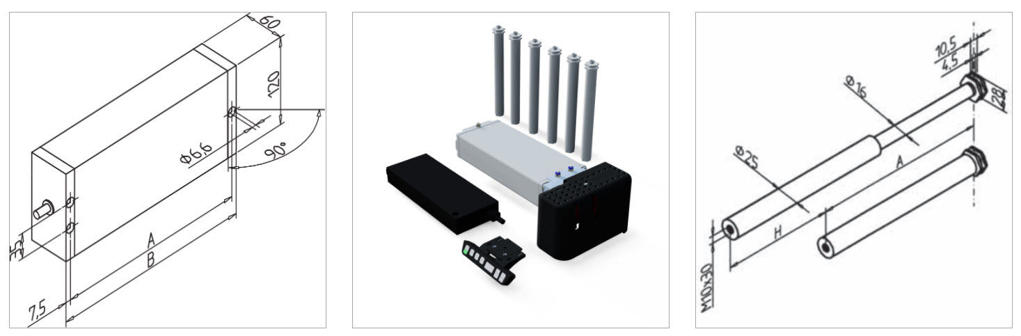 gr hydralic system LB 150W 6 electric μεσα