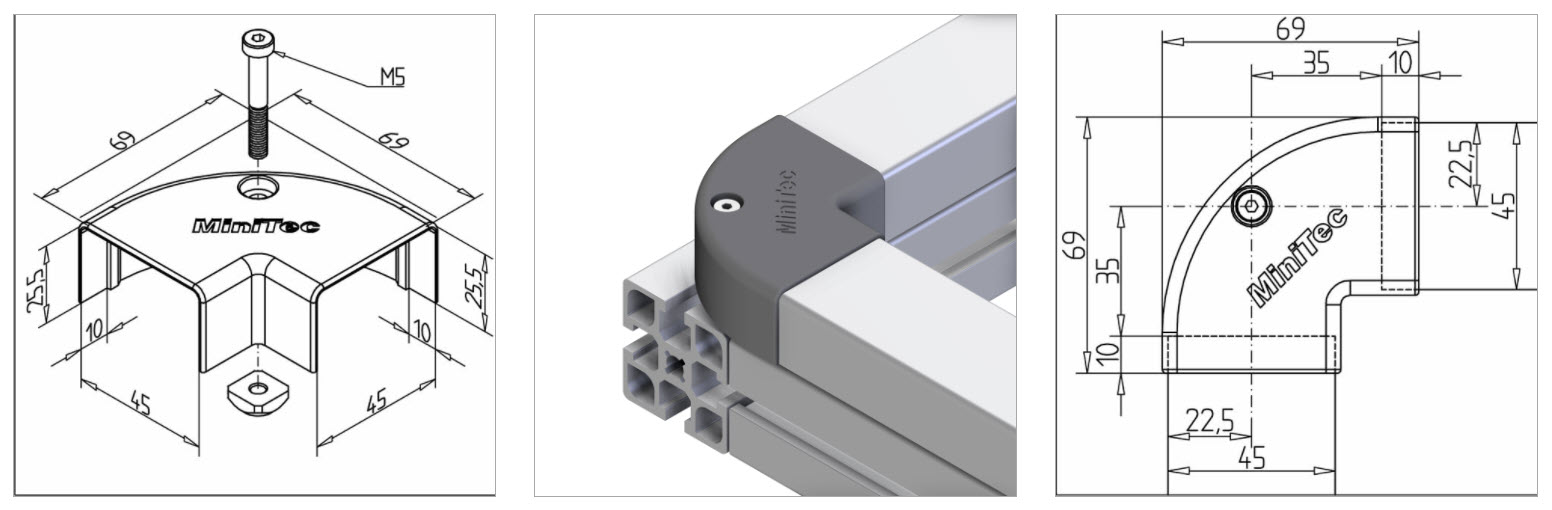 gr angle 90 gia kanali 45 Al mesa