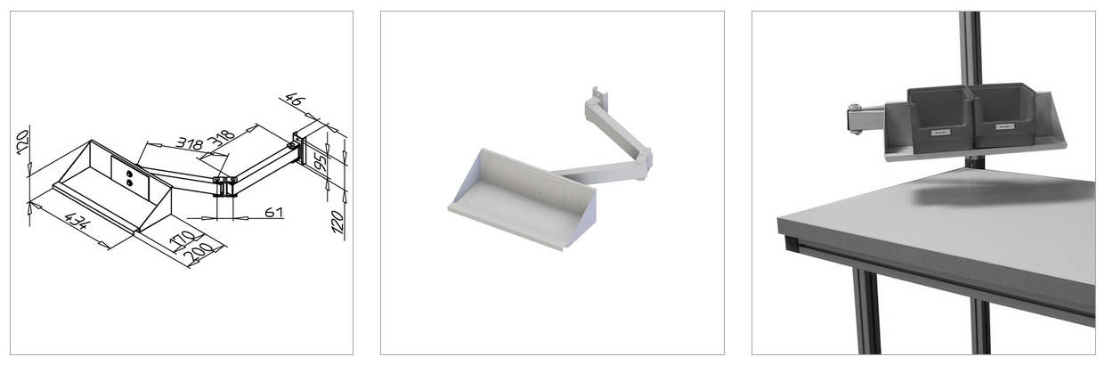 storage box holder mesa