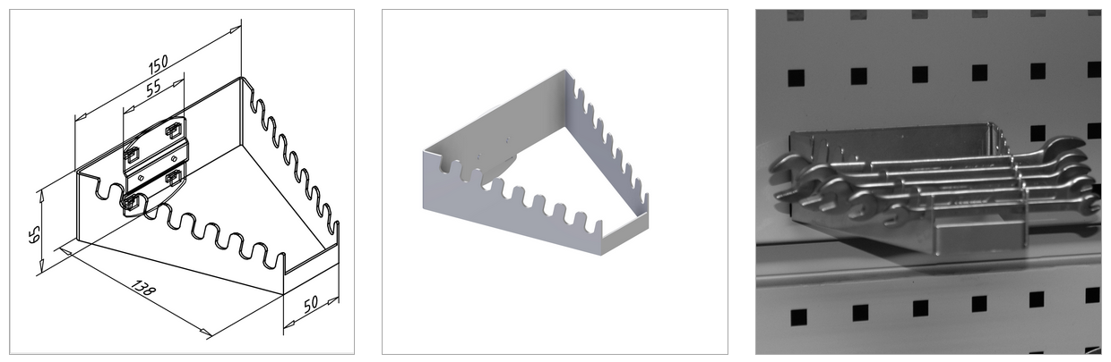 horizontal spanner holder mesa