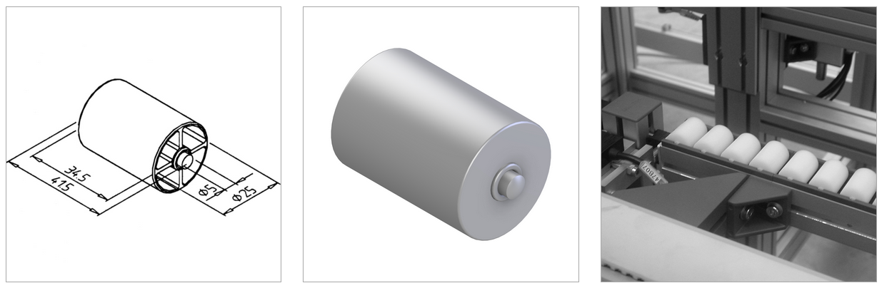 bearing roller d25 mesa