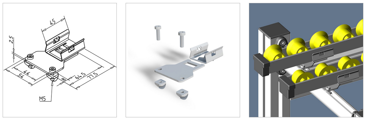 roller strip fastening mesa