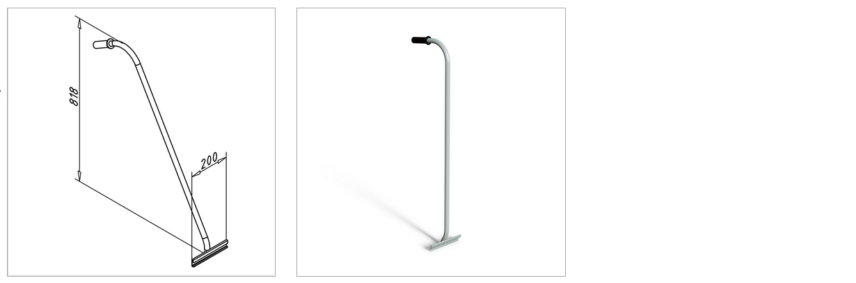 hand draw bari with handle mesa